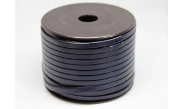 Cuir plat 5mm marine