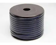 Cuir plat 5mm marine