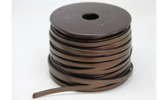 Cuir plat 5mm nacré