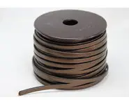 Cuir plat 5mm nacré