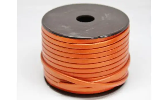 Cuir plat 5mm nacré