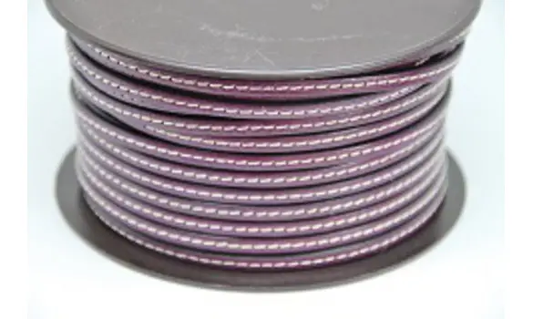 Cuir cousu 5mm violet