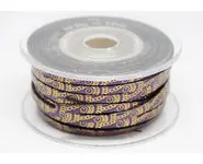 Cuir motifs 5mm violet