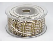 Cuir motifs 5mm blanc