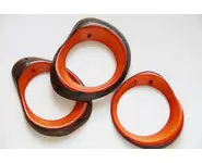 Anneau zébré Orange