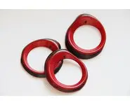 Anneau zébré Rouge