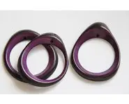 Anneau zébré Violet