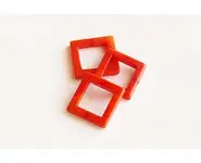 Carré évidé Orange