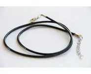 Tour de cou noir 2mm