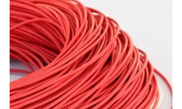 Cuir rond 2mm corail