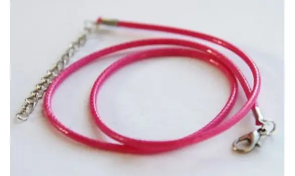 Tour de cou rose 2mm