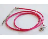 Tour de cou rose 2mm