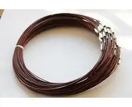 Tour de cou câblé marron
