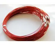 Tour de cou câblé rouge