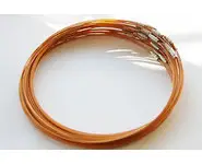 Tour de cou câblé abricot