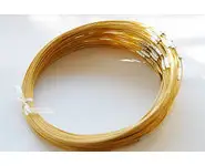 Tour de cou câblé jaune