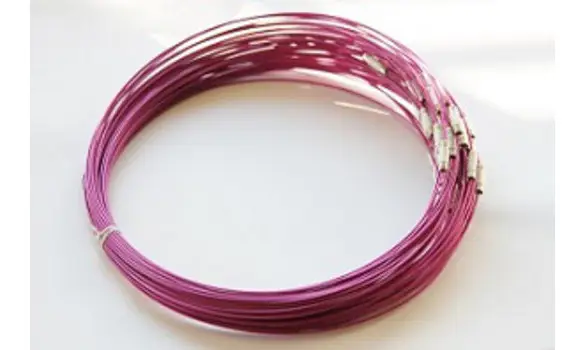 Tour de cou câblé fushia