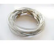 Bracelet câblé gris