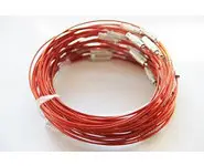 Bracelet câblé rouge