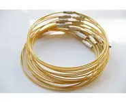 Bracelet câblé jaune