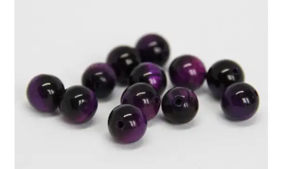 Oeil de tigre violet 8mm
