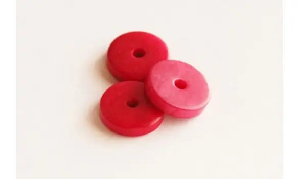 Rondelle 15mm Rose