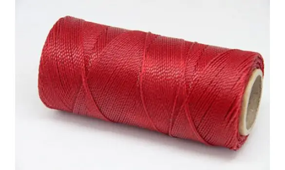 Bobine fil ciré Carmin