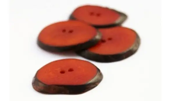 Bouton nature orange