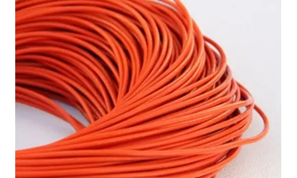 Cuir rond 1.5mm orange