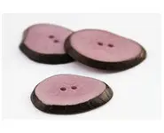 Bouton nature mauve