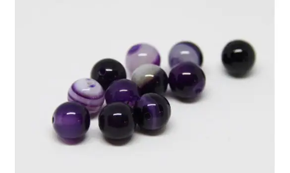 Agate violet 8mm