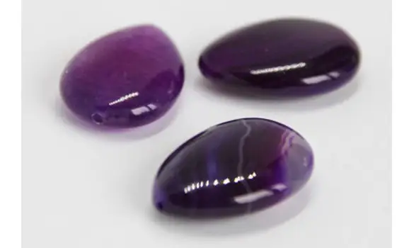 Goutte agate 19x25mm