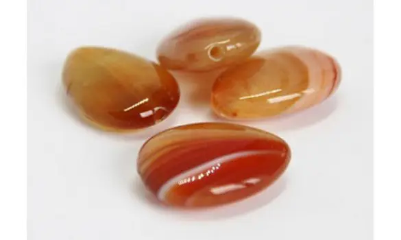 Goutte agate 19x25mm